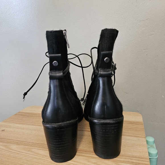 UGG black Oriana exotic calf hair boots 9.5 - Picture 4 of 10